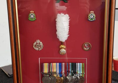 Medal framing in the West Midlands